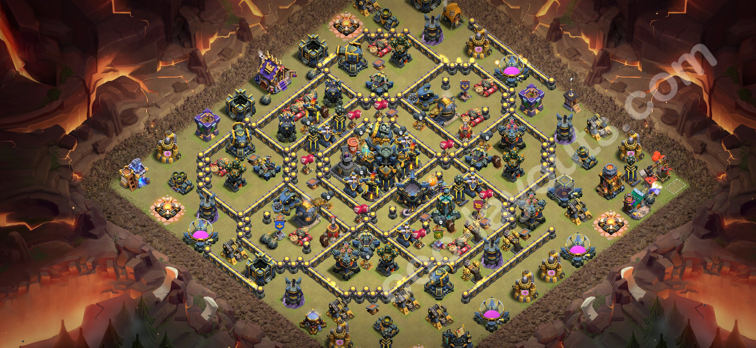 TH17 War Base #207 – TH17 layout preview