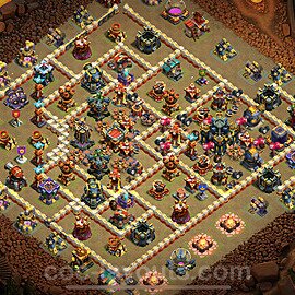 TH17 War Base Plan with Link, Anti Air / Electro Dragon, Copy Town Hall 17 CWL Design 2024, #1