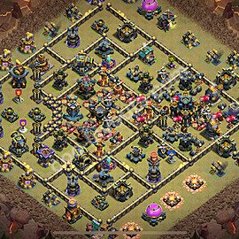 Diseño de aldea para Guerra Ayuntamiento 17 Copiar, Anti Aire / Electro Dragón - COC TH17 Perfecta Distribucion 2025 + Enlace - #1