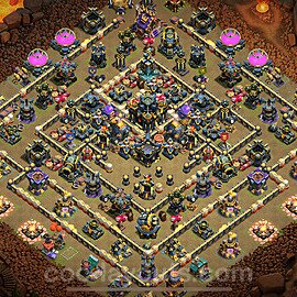 TH17 Anti 2 Stars CWL War Base Plan with Link, Copy Town Hall 17 Design 2025, #107