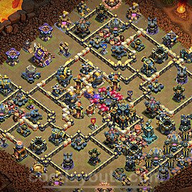 Top Base de Guerre HDV 17 + Lien (Link), Hybride 2025 gdc - Hôtel de Ville 17 Base Copier - #109