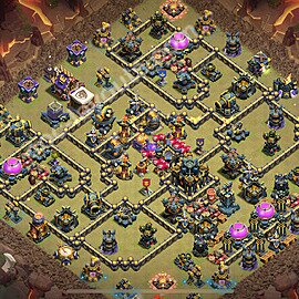 TH17 War Base Plan with Link, Hybrid, Copy Town Hall 17 CWL Design 2025, #109