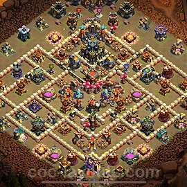 TH17 War Base Plan with Link, Legend League, Copy Town Hall 17 CWL Design 2024, #12