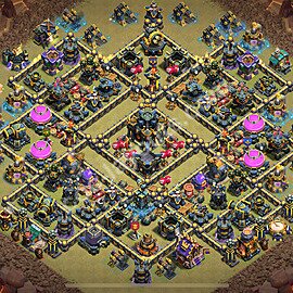 Diseño de aldea para Guerra Ayuntamiento 17 Copiar, Anti Todo - COC TH17 Perfecta Distribucion 2025 + Enlace - #120