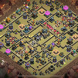 Municipio livello 17 Base di Guerra + Link - Miglior Disposizione Villaggio COC 2025 TH17 - #121