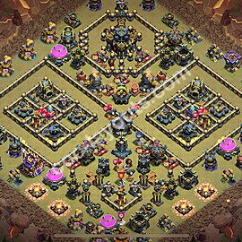 Военная База ТХ 17 2025 Анти 3 Звезды для Лиги Войны Кланов (КВ / ЛВК) Скопировать, #122