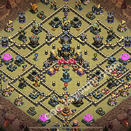 Ustawienie baza wojskowa TH17 z linkiem, Anty Wszystko - Ratusz poziom 17 - COC 2025 - #125