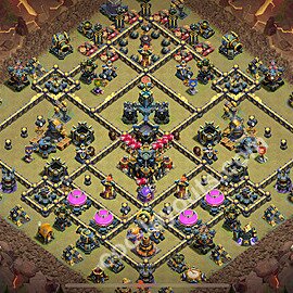 TH17 Anti 2 Stars CWL War Base Plan with Link, Anti Everything, Copy Town Hall 17 Design 2025, #127