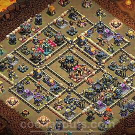 Top Base de Guerre HDV 17 + Lien (Link), Anti tout 2025 gdc - Hôtel de Ville 17 Base Copier - #131