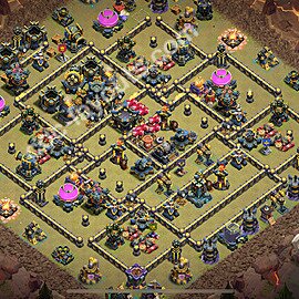 Военная База ТХ 17 2025 Анти 3 Звезды для Лиги Войны Кланов (КВ / ЛВК) Скопировать, #133