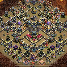TH17 War Base Plan with Link, Anti Everything, Copy Town Hall 17 CWL Design 2025, #139