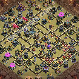Municipio livello 17 Base di Guerra + Link, Anti tutto - Anti 3 Stelle Disposizione Villaggio COC 2025 TH17 - #142