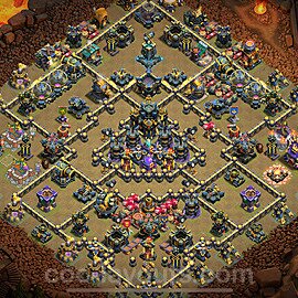 TH17 War Base Plan with Link, Legend League, Copy Town Hall 17 CWL Design 2025, #145