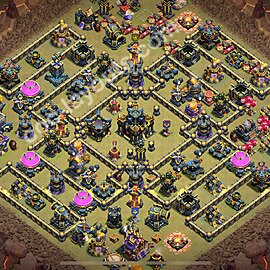 Diseño de aldea para Guerra Ayuntamiento 17 Copiar - COC TH17 Perfecta Distribucion 2025 + Enlace - #148