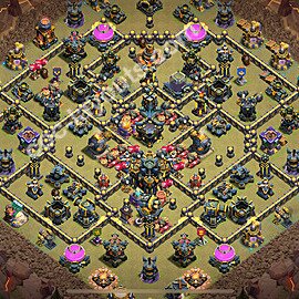 Municipio livello 17 Base di Guerra + Link, Anti tutto - Anti 2 Stelle Disposizione Villaggio COC 2025 TH17 - #152