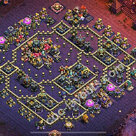 Diseño de aldea para Guerra Ayuntamiento 17 Copiar - COC TH17 Perfecta Distribucion 2025 + Enlace - #154