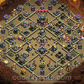 Die Anti 3 Sterne Clan War Base RH17 + Link, Anti Alles 2025 - COC Rathaus Level 17 Kriegsbase (CK / CW) - #158