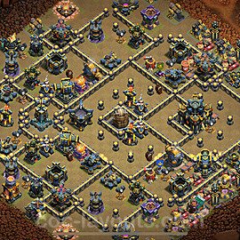 Municipio livello 17 Base di Guerra + Link, Anti tutto - Miglior Disposizione Villaggio COC 2025 TH17 - #159