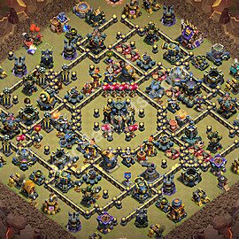 Diseño de aldea para Guerra Ayuntamiento 17 Copiar, Anti Todo - COC TH17 Perfecta Distribucion 2026 + Enlace - #162