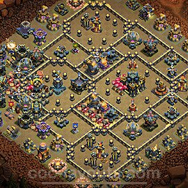 TH17 War Base Plan with Link, Copy Town Hall 17 CWL Design 2025, #163