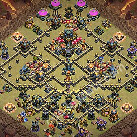 TH17 War Base Plan with Link, Anti Everything, Copy Town Hall 17 CWL Design 2026, #164