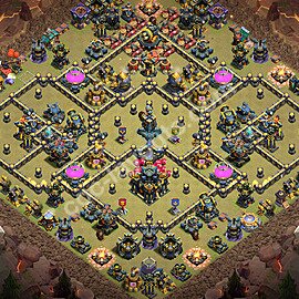 Diseño de aldea para Guerra Ayuntamiento 17 Copiar, Anti Todo - COC TH17 Perfecta Distribucion 2026 + Enlace - #165