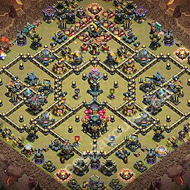 Municipio livello 17 Base di Guerra + Link, Anti tutto - Miglior Disposizione Villaggio COC 2026 TH17 - #165