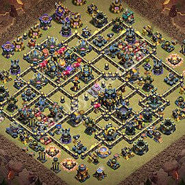 TH17 War Base Plan with Link, Anti Everything, Copy Town Hall 17 CWL Design 2026, #166