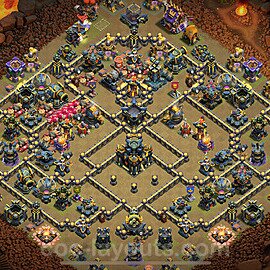 TH17 War Base Plan with Link, Copy Town Hall 17 CWL Design 2025, #168