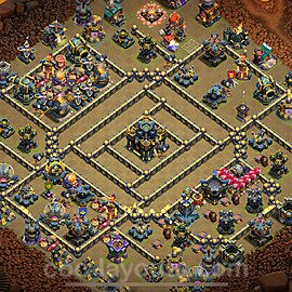 Die Clan War Base RH17 + Link 2025 - COC Rathaus Level 17 Kriegsbase (CK / CW) - #169