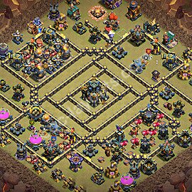 TH17 War Base Plan with Link, Copy Town Hall 17 CWL Design 2026, #169