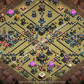 Municipio livello 17 Base di Guerra + Link - Anti 2 Stelle Disposizione Villaggio COC 2025 TH17 - #17