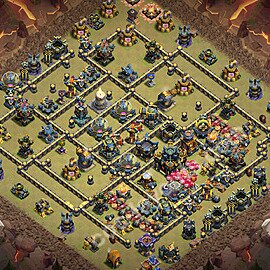 Die Anti 3 Sterne Clan War Base RH17 + Link 2026 - COC Rathaus Level 17 Kriegsbase (CK / CW) - #171