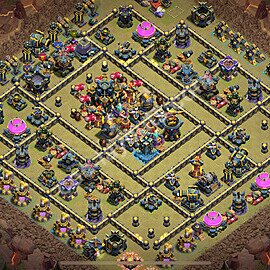 TH17 War Base Plan with Link, Copy Town Hall 17 CWL Design 2025, #174