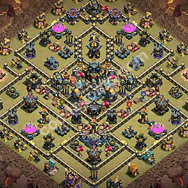Diseño de aldea para Guerra Ayuntamiento 17 Copiar, Híbrido - COC TH17 Perfecta Distribucion 2026 + Enlace - #175