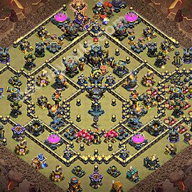 TH17 War Base Plan with Link, Copy Town Hall 17 CWL Design 2026, #179