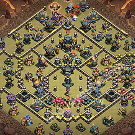 TH17 War Base Plan with Link, Copy Town Hall 17 CWL Design 2026, #179