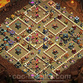 TH17 War Base Plan with Link, Anti Everything, Copy Town Hall 17 CWL Design 2025, #18