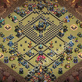 Top Anti 3 Etoiles Base de Guerre HDV 17 + Lien (Link) 2026 gdc - Hôtel de Ville 17 Base Copier - #184