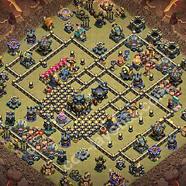 TH17 War Base Plan with Link, Copy Town Hall 17 CWL Design 2026, #192