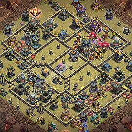 Die Anti 3 Sterne Clan War Base RH17 + Link 2026 - COC Rathaus Level 17 Kriegsbase (CK / CW) - #193