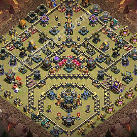 Top Anti 3 Etoiles Base de Guerre HDV 17 + Lien (Link) 2026 gdc - Hôtel de Ville 17 Base Copier - #197