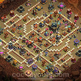 Municipio livello 17 Base di Guerra + Link, Anti Air / Electro Dragon - Miglior Disposizione Villaggio COC 2025 TH17 - #20