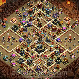 TH17 War Base Plan with Link, Anti Air / Electro Dragon, Copy Town Hall 17 CWL Design 2024, #21