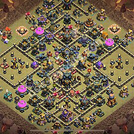 Top Base de Guerre HDV 17 + Lien (Link), Anti Air / Electro Dragon 2025 gdc - Hôtel de Ville 17 Base Copier - #21