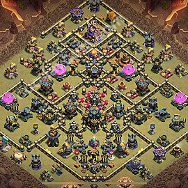 Municipio livello 17 Base di Guerra + Link - Anti 3 Stelle Disposizione Villaggio COC 2025 TH17 - #22