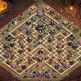 TH17 Anti 3 Stars CWL War Base Plan with Link, Copy Town Hall 17 Design 2024, #23