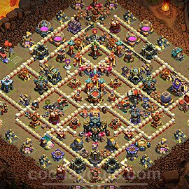 TH17 War Base Plan with Link, Copy Town Hall 17 CWL Design 2024, #26