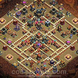 TH17 War Base Plan with Link, Anti Everything, Copy Town Hall 17 CWL Design 2024, #3