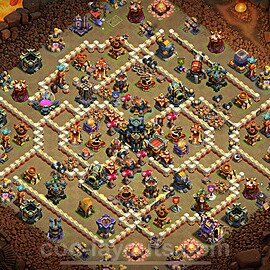 TH17 War Base Plan with Link, Anti Everything, Copy Town Hall 17 CWL Design 2025, #30